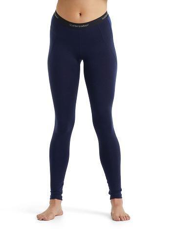 Midnight Navy / Royal Navy Women's Icebreaker BodyfitZone™ Merino 260 Zone Thermal Leggings | USA 1554CTVE